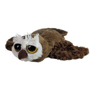 Caltoy Owl Plush Hand Puppet Brown 9" Pretend Play Wings Big Eyes Stuffed Animal